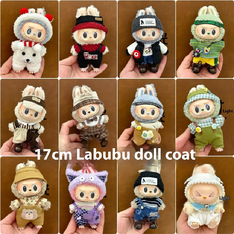 Labubu Baby Clothes 17cm Labubu Cloth Clothes Blind Box Doll Skirt Set Cute Dress Changing Toys Cross border Wholesale
